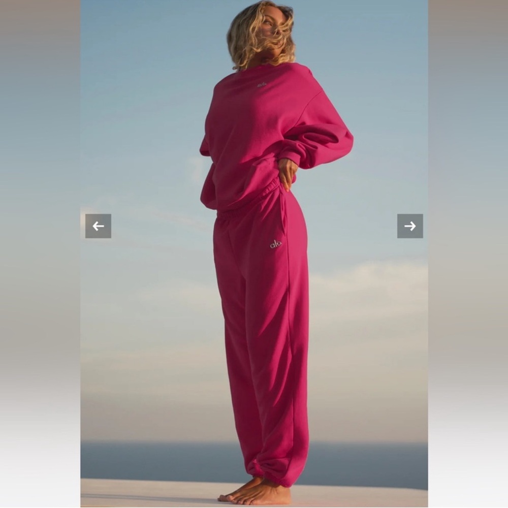 NWT Alo Accolade Sweatpant Summer Crush S